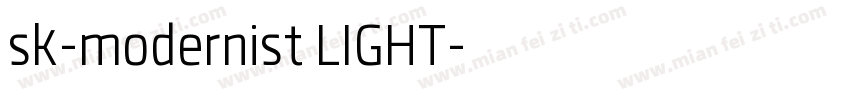 sk-modernist LIGHT字体转换